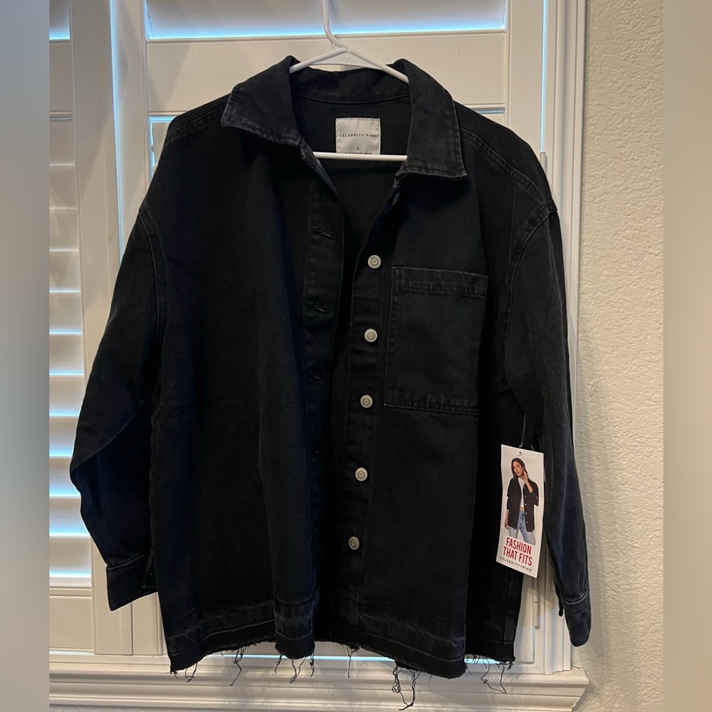 Celebrity Pink Shacket Black